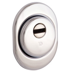 Броненакладка DISEC RB42 SFERIK BLINDO DIN OVAL Хром