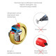 Броненакладка DISEC BKS260 MONOLITO MILANO KRIPTON DIN ROUND Латунь