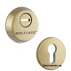 Броненакладка MUL-T-LOCK SL3 Латунь полированная 40-75 мм. 