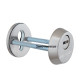 Броненакладка MUL-T-LOCK SL3 Нерж.сталь матовый 40-92 мм. 