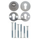 Броненакладка MUL-T-LOCK SL3 Нерж.сталь матова 40-75 мм.