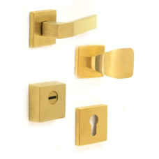 Ручки ROSTEX R1 QUADRUM DIN SQUARE Латунь
