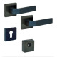 Ручки ROSTEX R4/H QUADRUM DIN SQUARE черный мат 