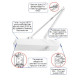 Доводчик RYOBI B1007 WHITE BC STD 