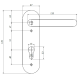 Ручки на планці Apecs HP-72.1303-BL
