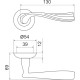 Ручки раздельные Armadillo Laguna LD85-1GP/SG-5 золото/матовое золото 