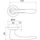 Ручки раздельные Armadillo Pava LD42-1GP/SG-5 золото/матовое золото 