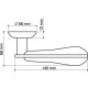 Ручки раздельные Armadillo Ursa LD48-1SG/CP-1 матовое золото/хром 