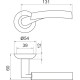 Ручки роздільні Armadillo Vega LD21-1GP/CP-2 золото/хром