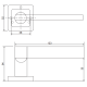 Дверна ручка Code Deco H-22050-A-CRM/CR (UA)