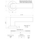 Ручки роздільні Apecs H-0809-A-Nis/Ni