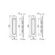 Ручки для розсувних дверей Punto Soft LINE SL-010 SN
