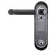 Ручки противопожарные на планке SANTOS 1919 Round Black черные W/O CYL HOLE 