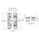 Петля скрытая Koblenz Kombi-3 белая 