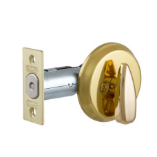 Защелка врезная TESA 1-WAY DEAD_BOLT 514U0 (BS60*70мм) полированная латунь