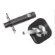 Засувка для вхідних дверей квадратна USK DL-02 (Black)