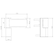 Петля дверна Pavo Aksis 3D 120 кг біла
