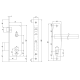 Замок врезной APECS 1323/60-AL-G 