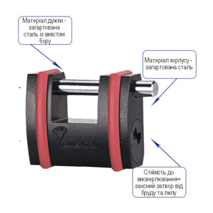 Замок навісний MUL-T-LOCK SBNE12 INTERACTIVE+