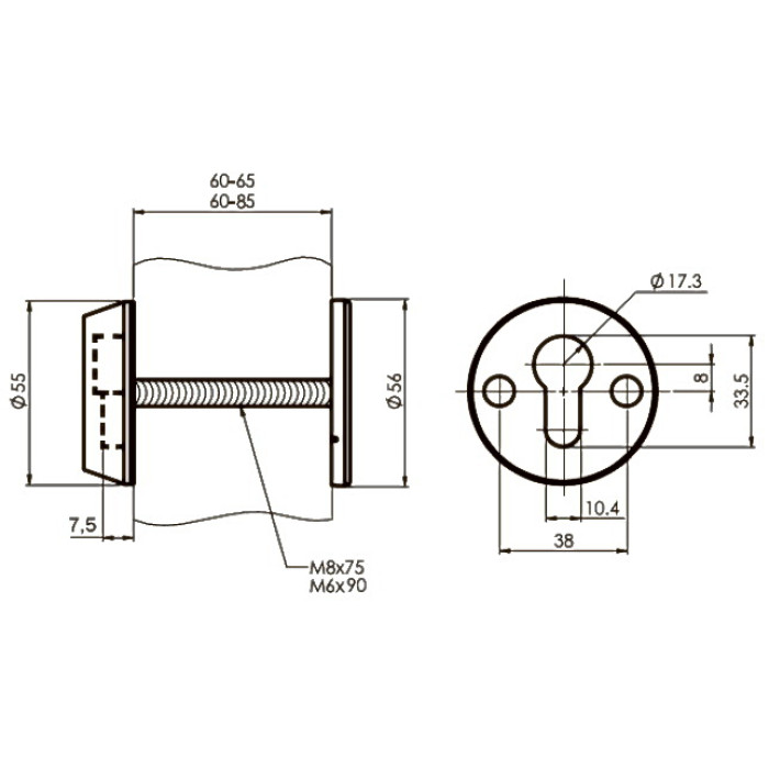 Броненакладка Mul-T-Lock Esety SL3 бронза