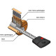 Цилиндр Mul-T-Lock 7х7 110мм.(55х55) ключ-ключ (латунь) 