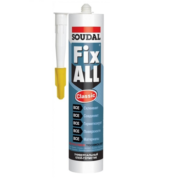 Гібридний клей-герметик Soudal Fix All Classic