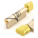 Цилиндр Mul-T-Lock 7х7 115мм.(45х70) ключ-тумблер (латунь) 