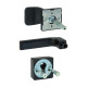Ручки ROSTEX R1 QUADRUM DIN SQUARE Черный мат 