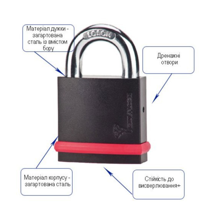 Замок навісний MUL-T-LOCK NE8G 7x7