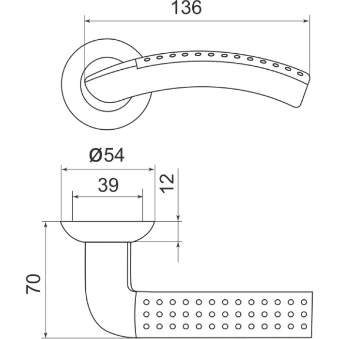 Ручки роздільні Armadillo Libra LD26-1GP/CP-2 золото/хром