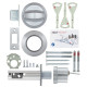 Замок врезной ABLOY DEAD BOLT ME154 SATIN CHROME UNIV BS60/70мм PROTEC2 