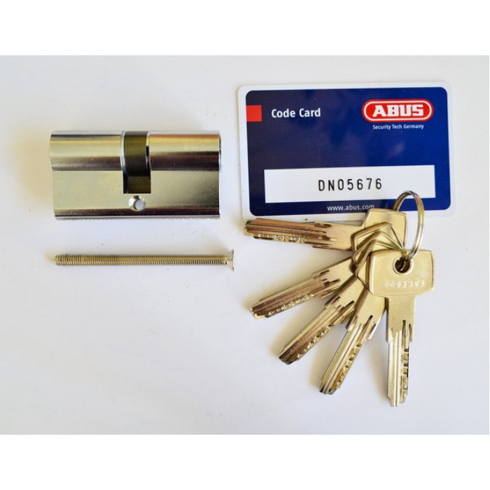 Цилиндр Abus D6 100мм. (50х50) ключ-ключ никель 
