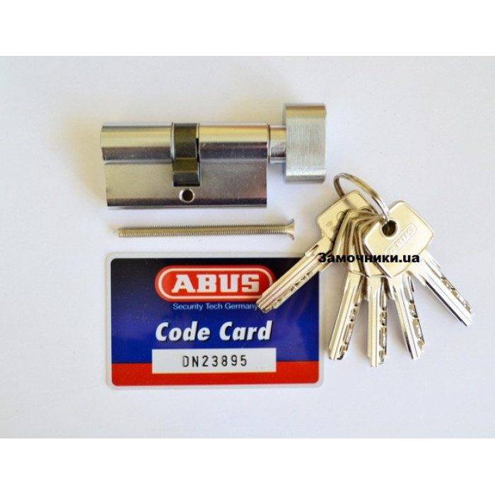 Цилиндр Abus KD6 80мм. (45х35Т) ключ-поворотник никель 