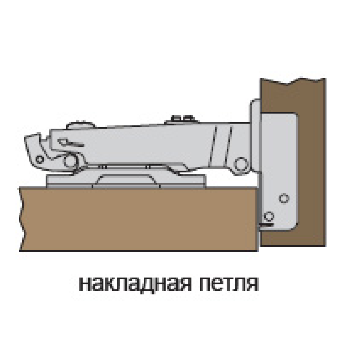 Петля мебельная накладная 35 мм. 