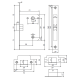 Защелка c фиксацией APECS 5600-WC-G 