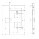 Защелка  Apecs 5300-P-WC-AB пластик  
