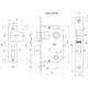 Механизм межкомнатный KALE 251 WC хром 