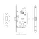 Замок для дверей MVM P-2056C MC