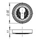 Armadillo CYLINDER ET/CL-OB-13 Антична бронза 2 шт.