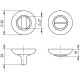 Ручка поворотная Fuaro BK6 RM SG/GP-4 