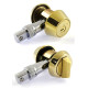 Замок MUL-T-LOCK 1-WAY DEAD BOLT HERCULAR SHINY BRASS UNIV BS60/70мм MT5+ 