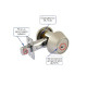 Замок MUL-T-LOCK DEAD BOLT HERCULAR SHINY BRASS UNIV BS60/70мм INTERACTIVE+