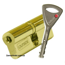 Цилиндр Abloy Protec 107мм. (31х76) ключ-ключ Латунь