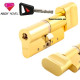 Цилиндр Abloy Novel 89 мм.(42,5х46,5) латунь с тумблером 