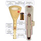 Циліндр Abloy Protec 2 67мм.(31х36) к/к латунь CY 322