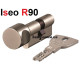 Цилиндр Iseo R90 70мм.(35х35) с поворотником 
