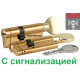 Цилиндр Kale 164 ASM 80мм.(30x10x40) латунь с поворотником 
