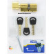 Цилиндр Mul-T-Lock CLASSIC  105мм.(40х65) ключ-тумблер (латунь) 