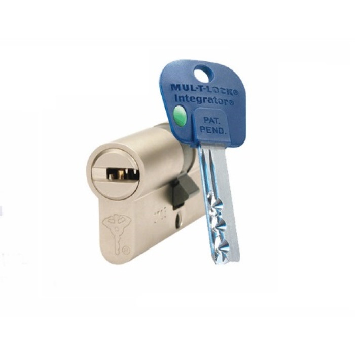 Циліндр Mul-t-Lock Integrator 71 мм. (31х40) ключ-ключ матовий хром