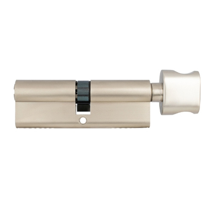 Цилиндр Mul-t-Lock Integrator 100 мм. (65х35Т) с поворотником матовый хром 